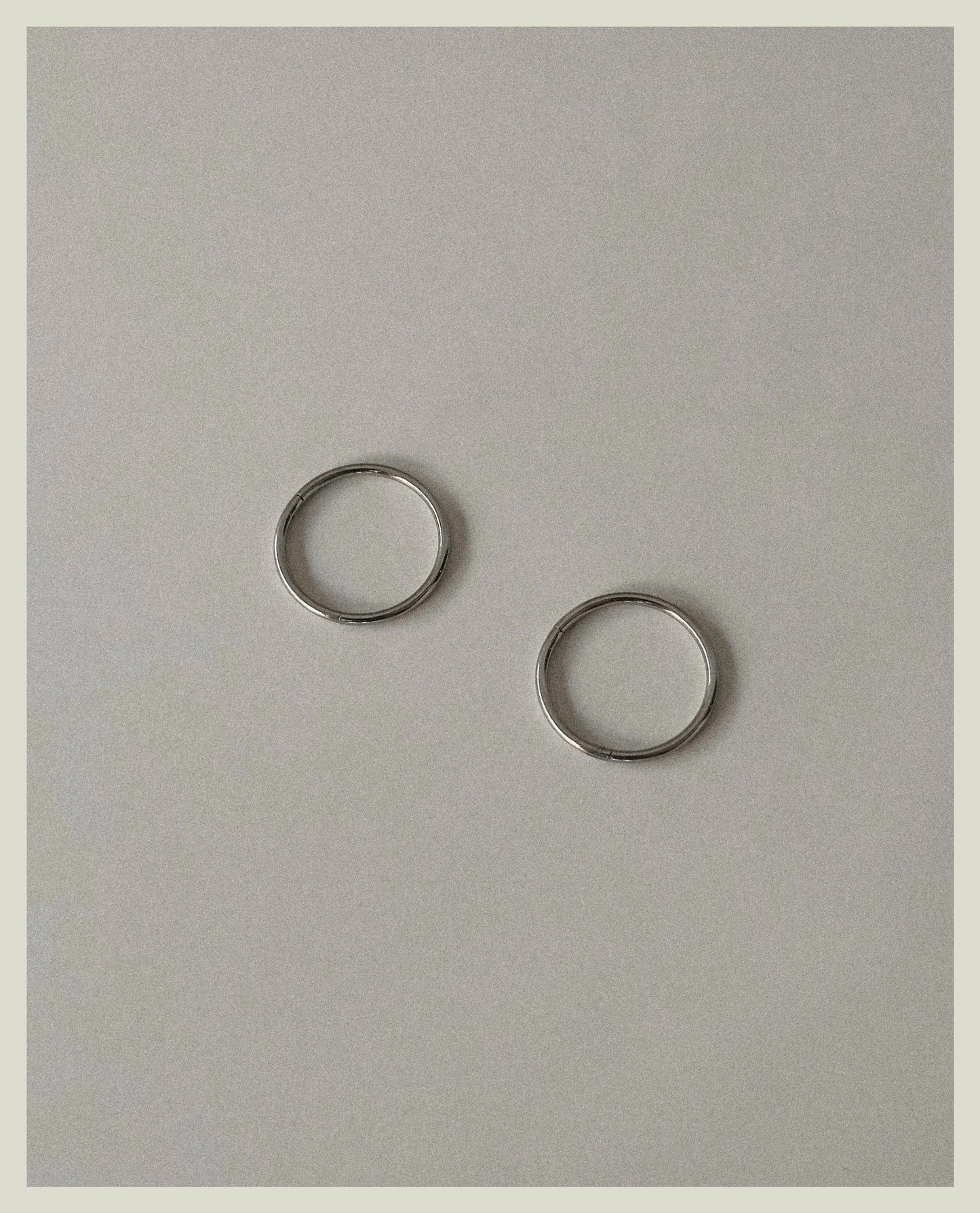 Basic Hoops - silver
