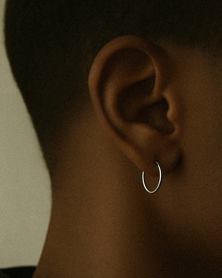 Basic Hoops - silver