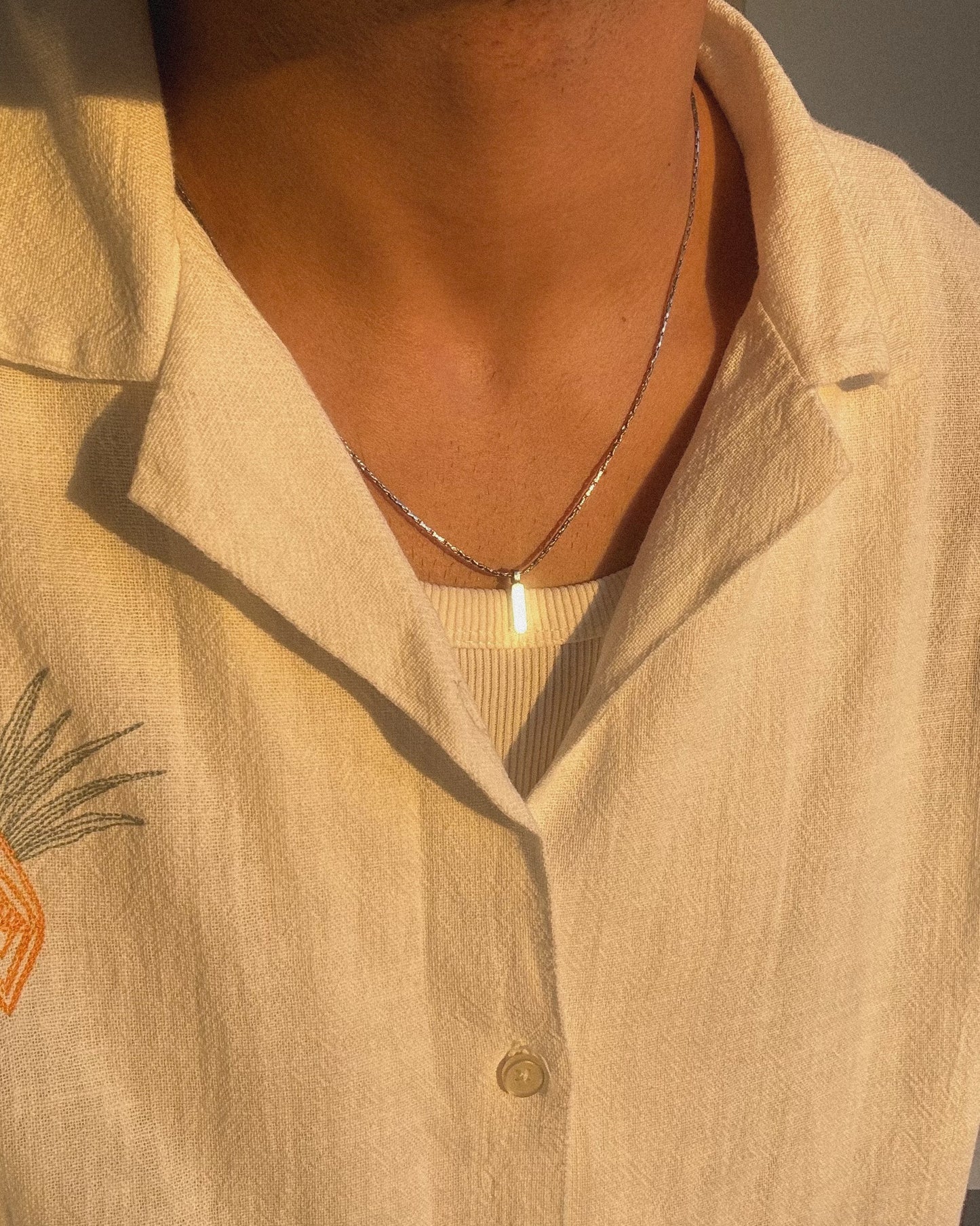 Box Pendant - Silver