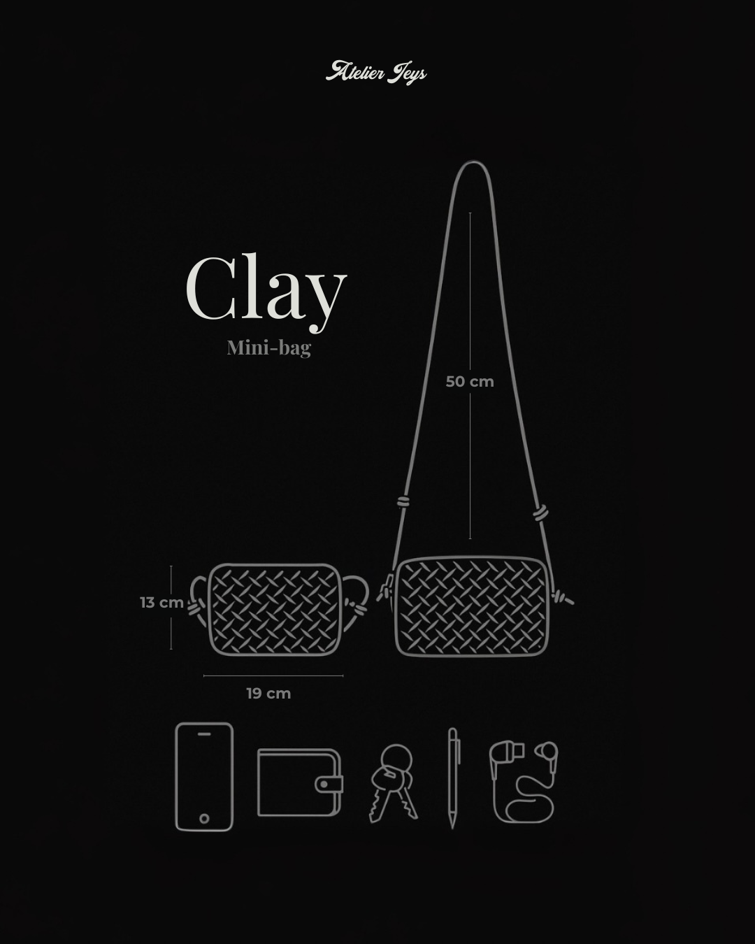 Clay Mini-Bag, Black