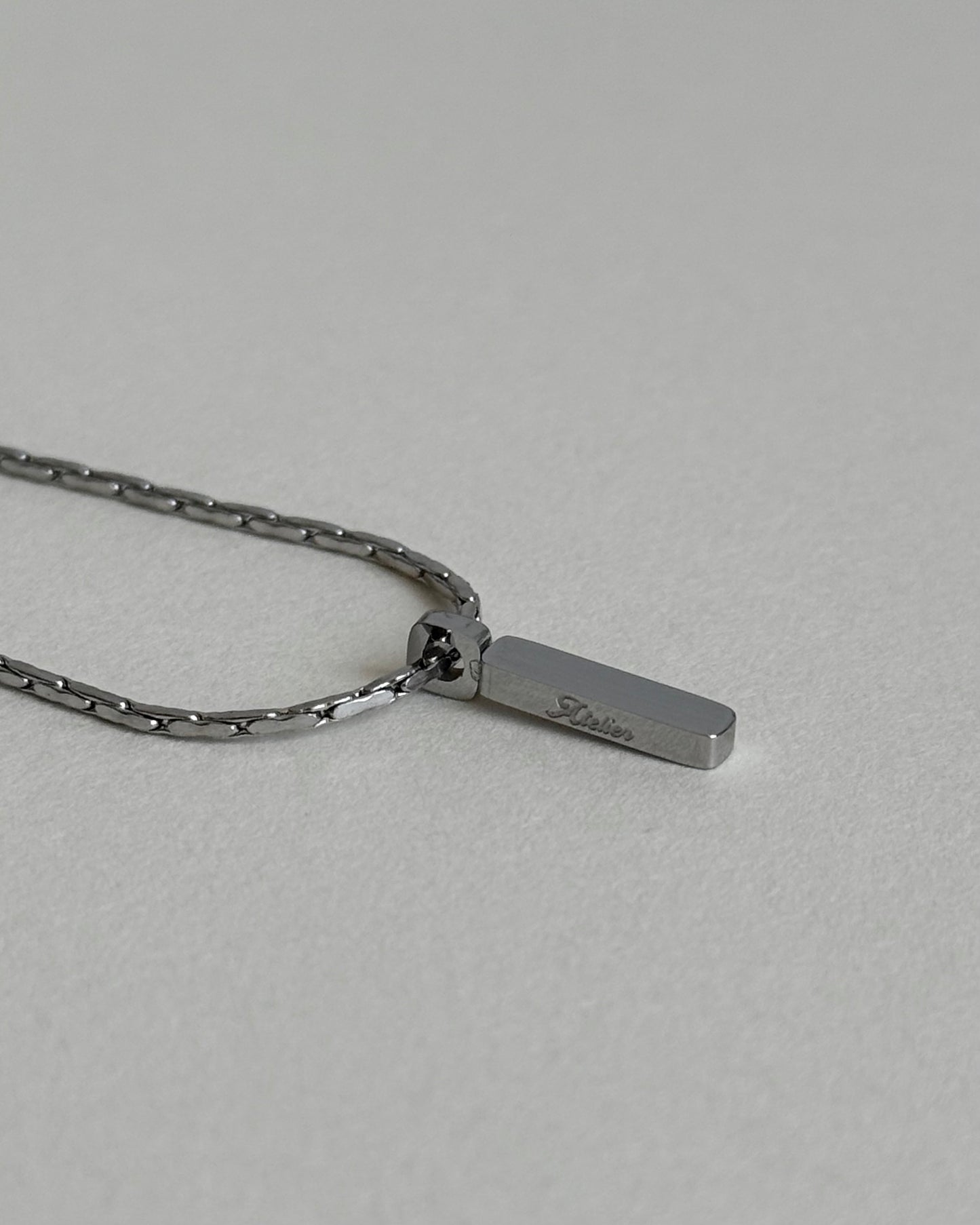 Box Pendant - Silver