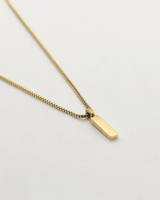 Box Pendant - Gold