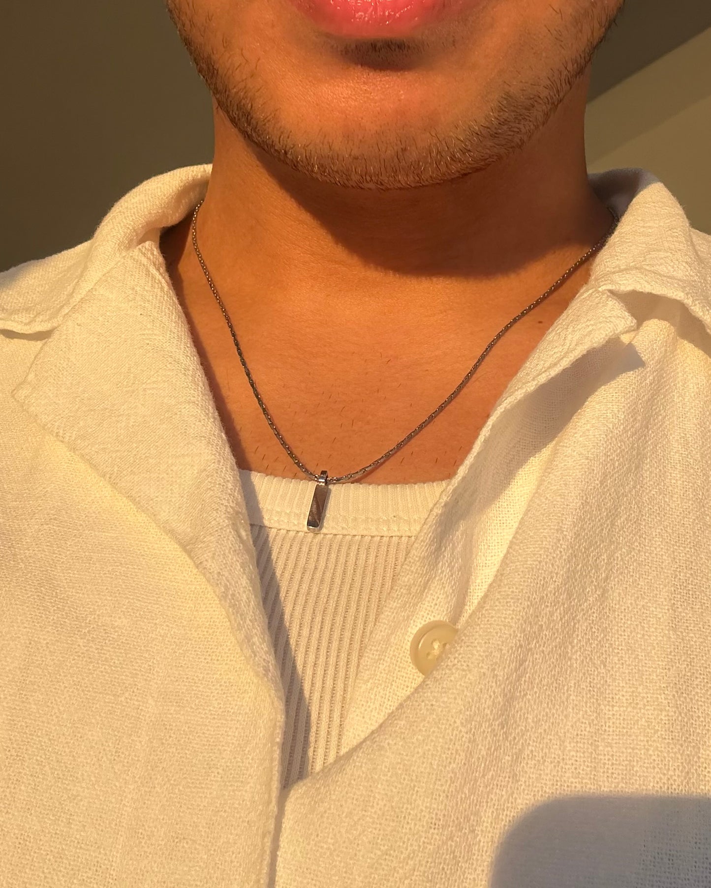Box Pendant - Silver