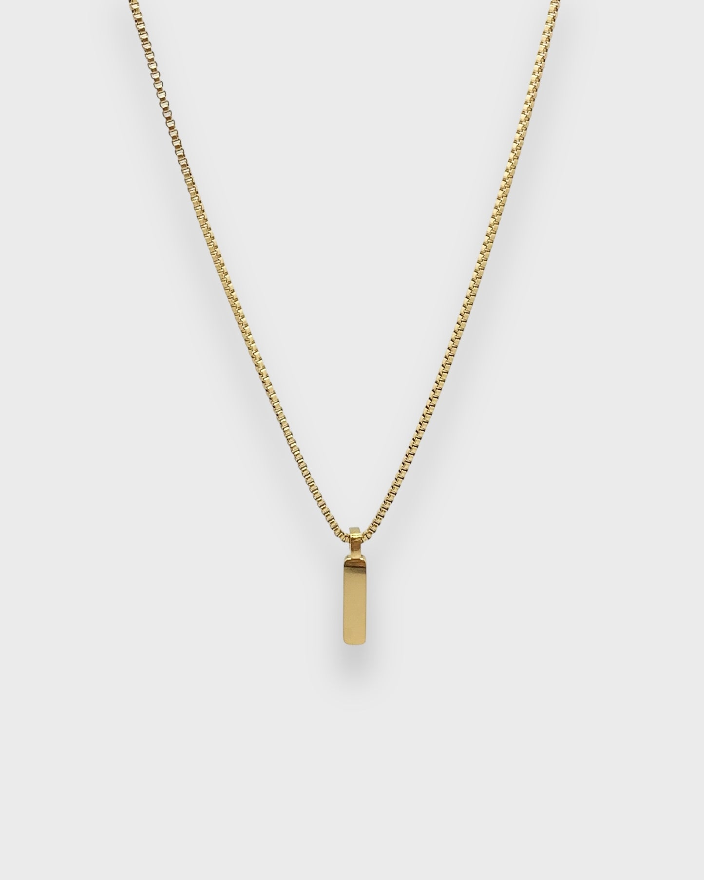 Box Pendant - Gold