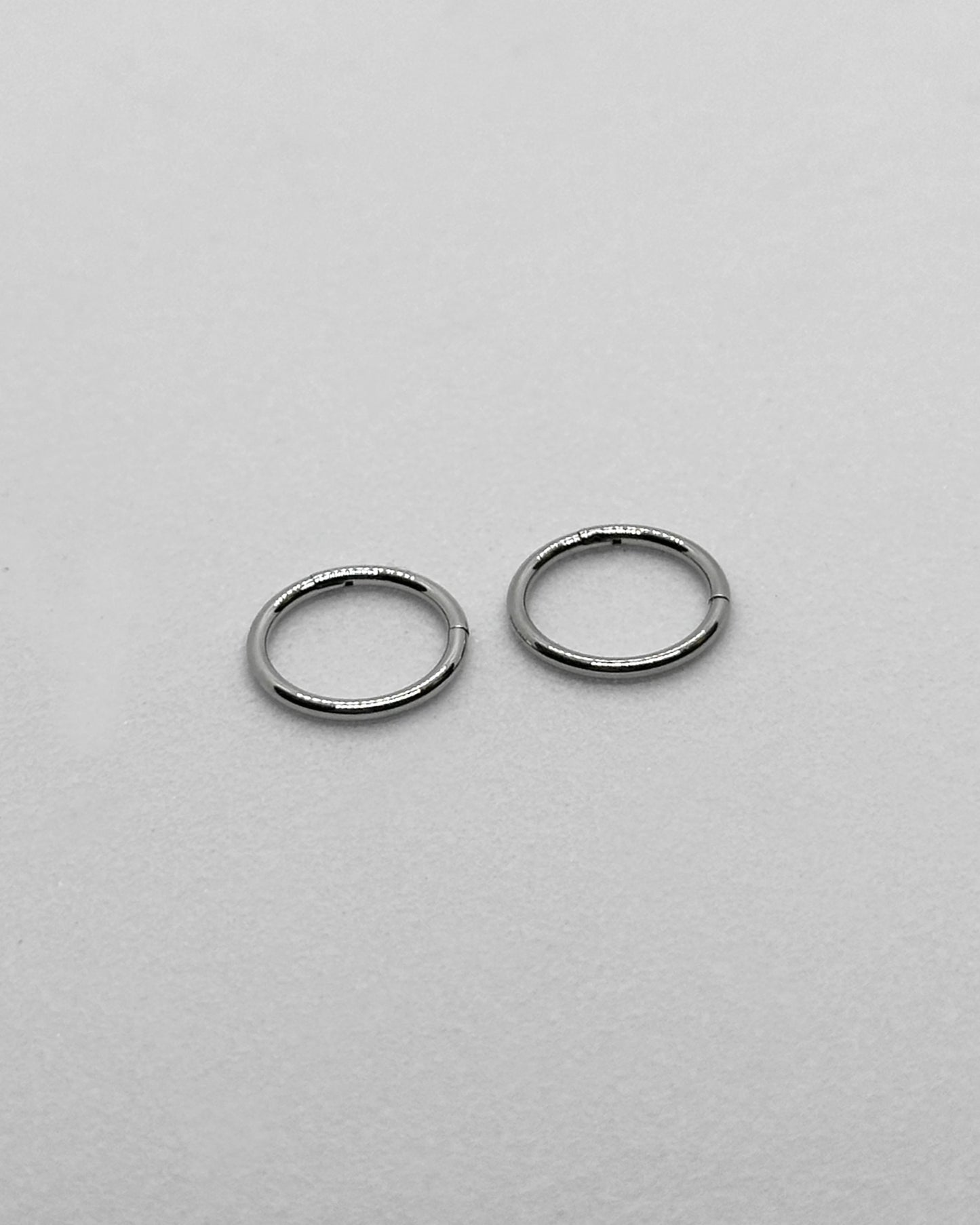 Basic Hoops 8mm - silver