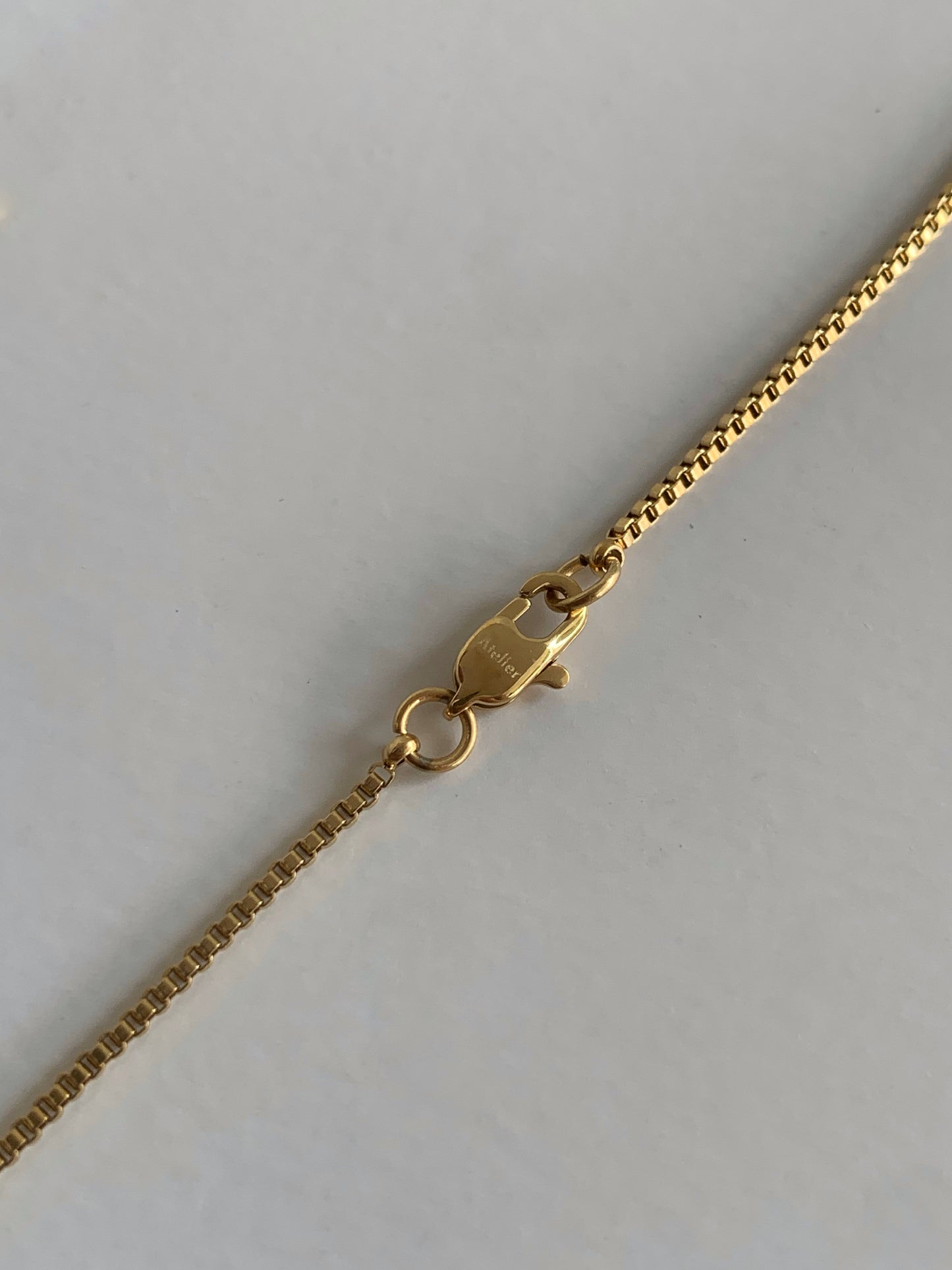 Box Pendant - Gold